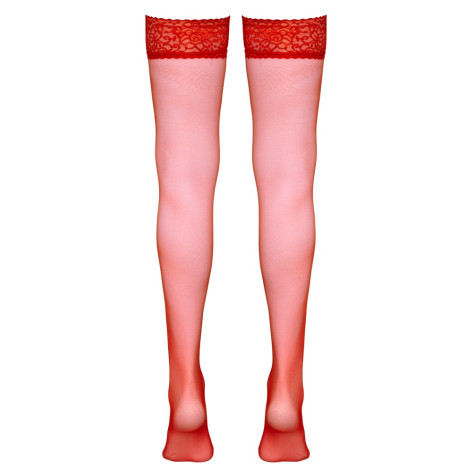Hold-up Stockings red 1