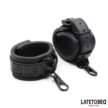  Handcuffs Adjustable Neoprene Black
