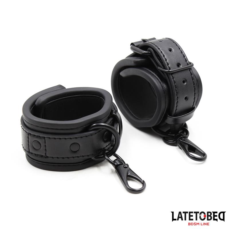  Handcuffs Adjustable Neoprene Black