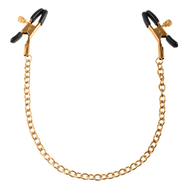 FFS Gold Chain Nipple Clamps