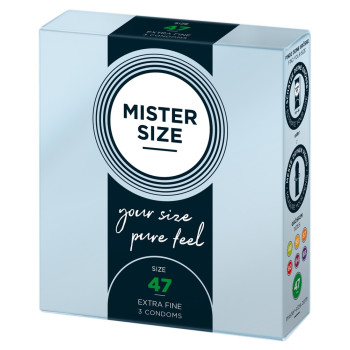 Mister Size 47mm pack of 3