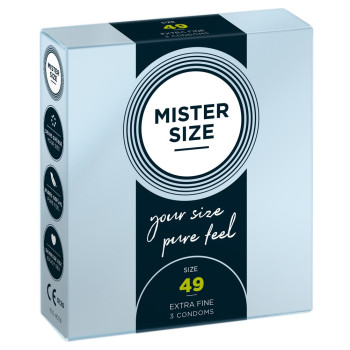 Mister Size 49mm pack of 3