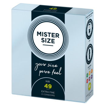 Mister Size 49mm pack of 3