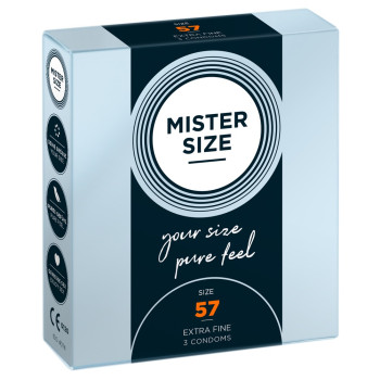 Mister Size 57mm pack of 3