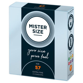 Mister Size 57mm pack of 3