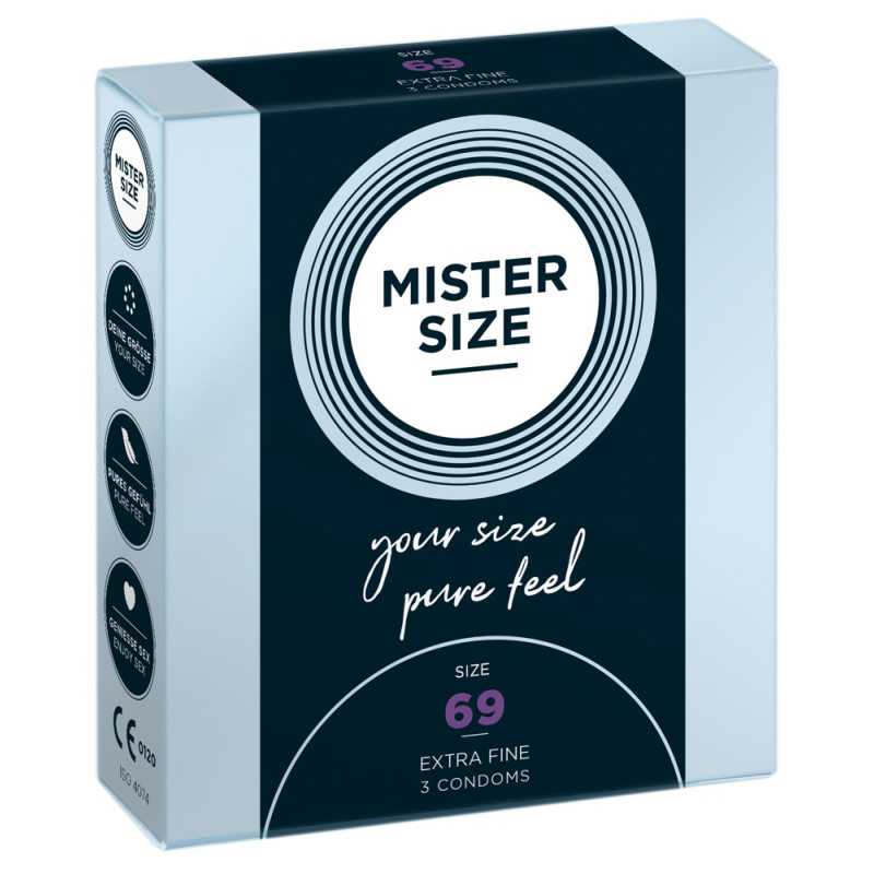 Mister Size 69mm pack of 3