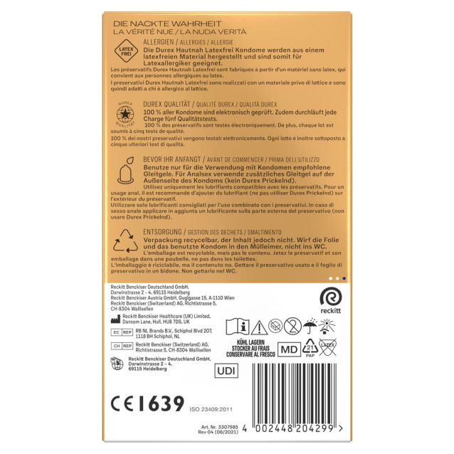 Durex Hautnah Latex-free x 10