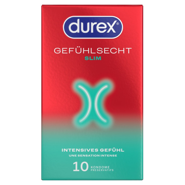 Durex Gefühlsecht Slim x 10