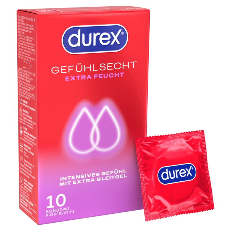 Durex Gefühlsecht Xtrafeucht10