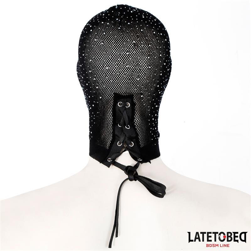  Lace Hood with Shiny Diamonds