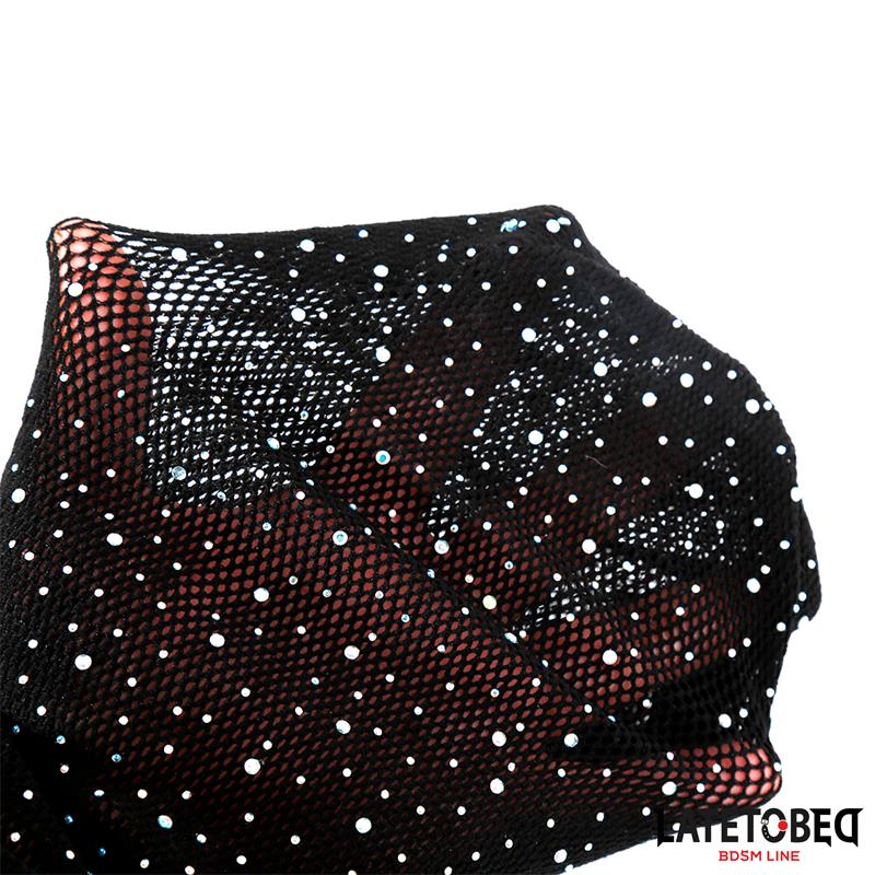  Lace Hood with Shiny Diamonds