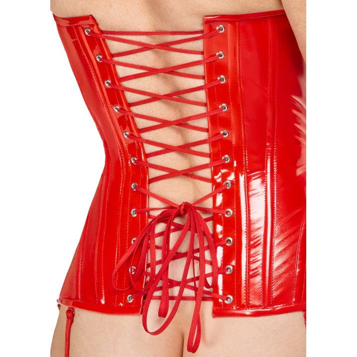Vinyl Corset red