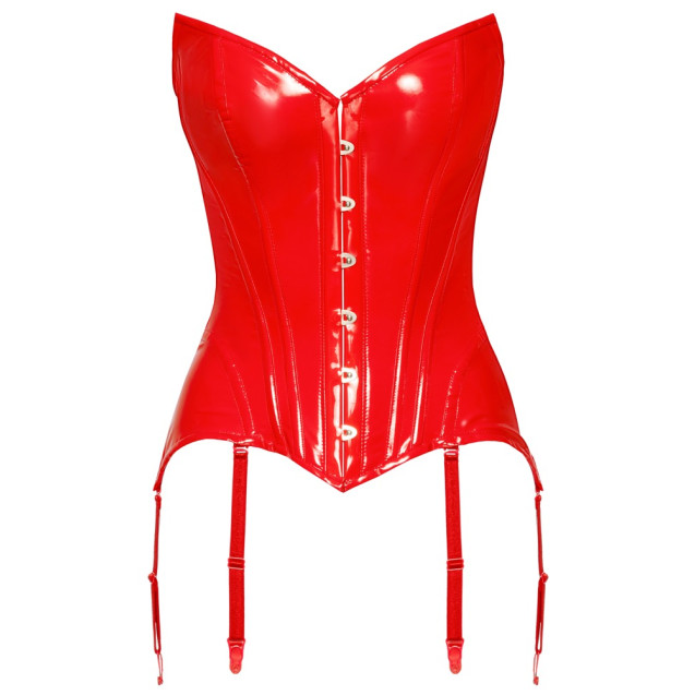 Vinyl Corset red