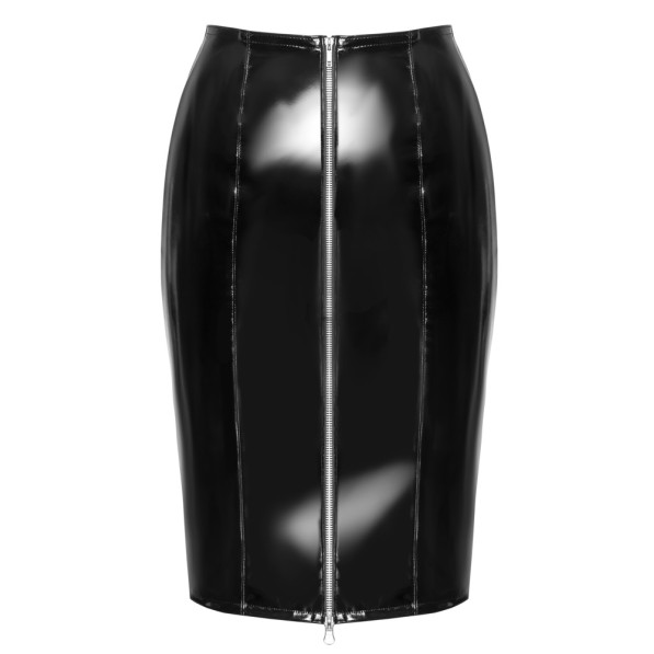 Vinyl Skirt Zip black