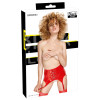Vinyl Suspender Straps red
