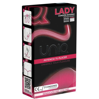  Lady Female Condoms No Latex 3 pcs