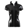 Latex Shirt Zip black