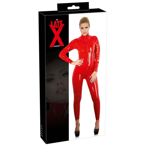 Latex Catsuit red