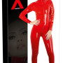 Latex Catsuit red