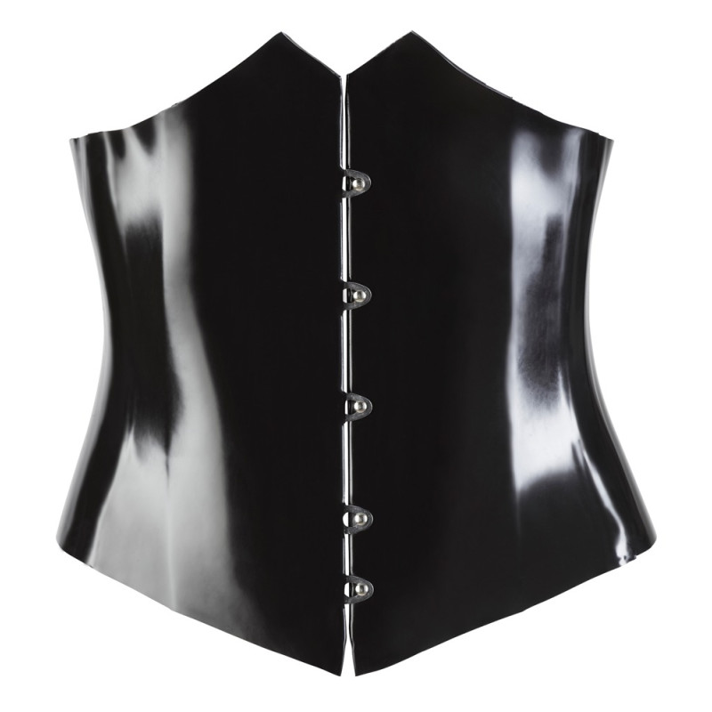 Latex Waist Cincher black