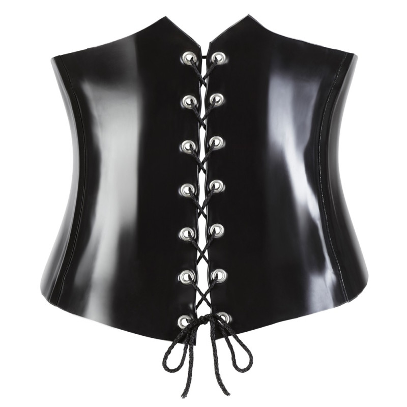 Latex Waist Cincher black