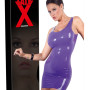 Latex Mini Dress purple