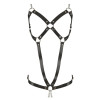 Leather Harness 2 Chains S-L