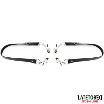  Leg Bondage Strap with Clitoris Clamps
