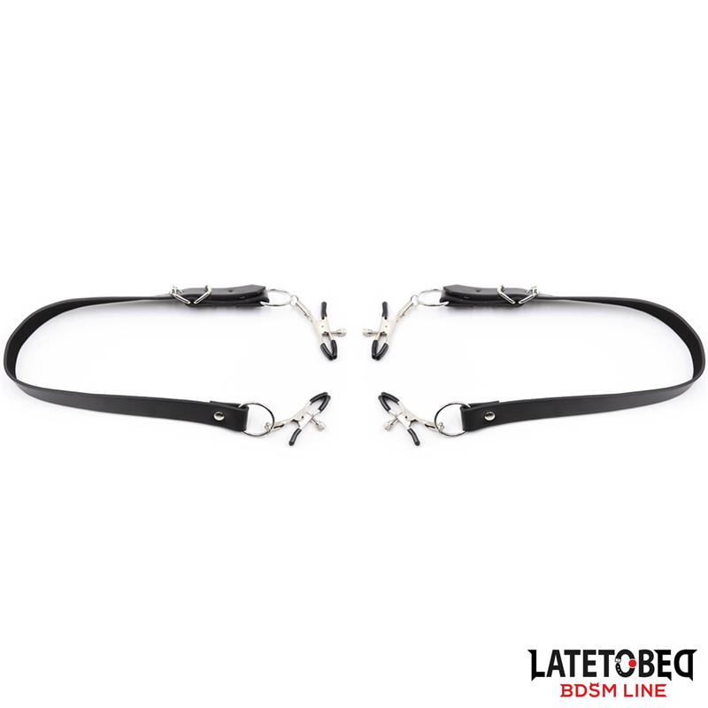  Leg Bondage Strap with Clitoris Clamps