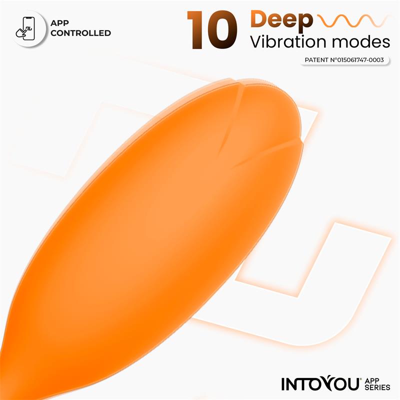  Logan Vibrating Egg with App Unibody Silicone Orange