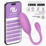  Logan Vibrating Egg with App Unibody Silicone Purple