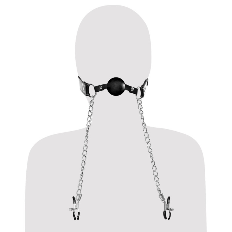 FFE Deluxe Ball Gag and Nipple