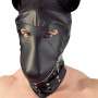 Imitation leather dog mask