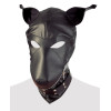Imitation leather dog mask