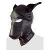 Imitation leather dog mask