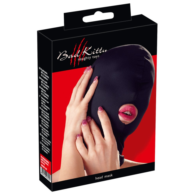 Head mask mouth black BK