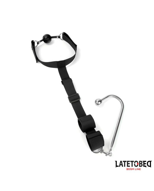  Mouth Gag with Cuff and Anal Hook