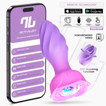  Moxy Butt Plug with Rotation 360º with App