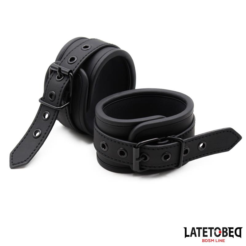  Neoprene Handcuffs Black