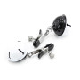  Nipple Clamps with Bell Black/White