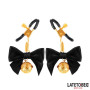  Nipple clamps with Bow Black