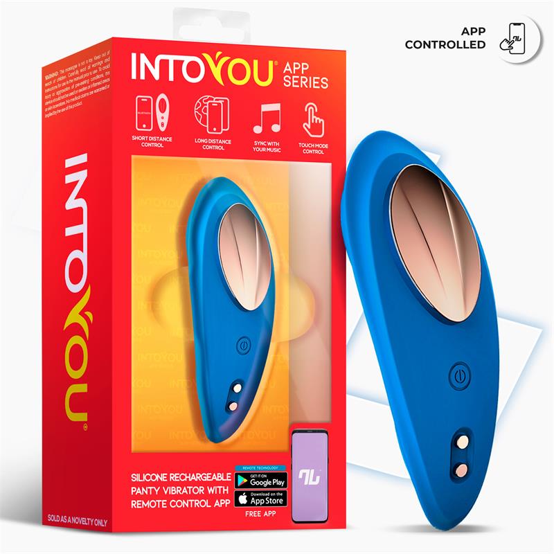  Panty Vibrator with App Silicone Blue
