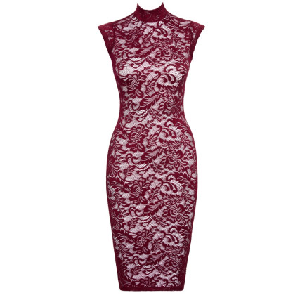 Lace Dress red