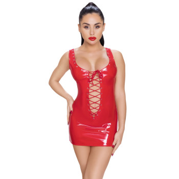Vinyl Dress red