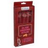 Glass Drinking Straw Willy x 4