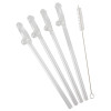 Glass Drinking Straw Willy x 4