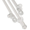 Glass Drinking Straw Willy x 4