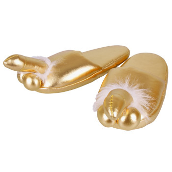 Penis Slippers Gold