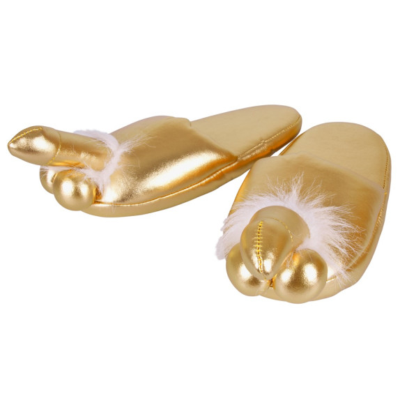 Penis Slippers Gold