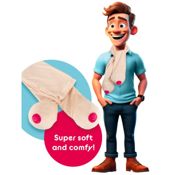 Scarf with two boobs